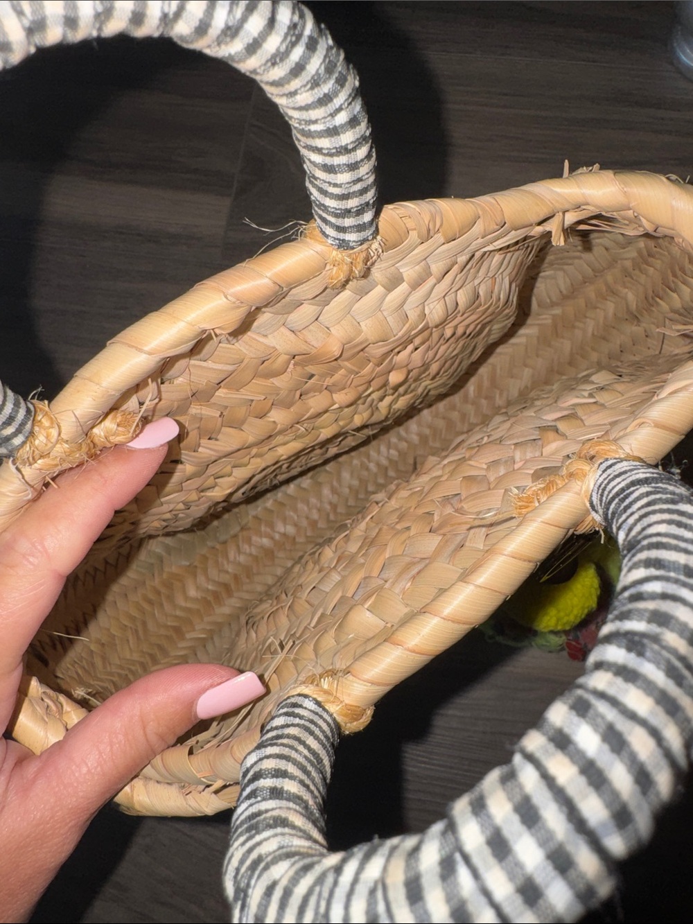 Evil eye straw bag - Picture 2 of 6